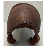 Vintage Armadillo Handbag (As Seen) One Foot Repaired And Hole Present & Zipper Stuck