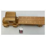 Two Handmade Wooden Truck Cribbage Boards