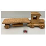 Two Handmade Wooden Truck Cribbage Boards