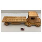 Two Handmade Wooden Truck Cribbage Boards