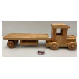 Two Handmade Wooden Truck Cribbage Boards