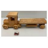 Two Handmade Wooden Truck Cribbage Boards