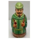 Vintage Green Soldier/Hunter Beer Stein Vintage Made In Western Germany 8 3/4" Tall .5L Eckhardt & Engler