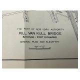 Vintage Hudson River Bridge New York Plans