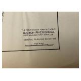 Vintage Hudson River Bridge New York Plans