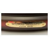 RARE Vintage ENESCO Midway Majesty "King Of Beasts" Lion, Light Up Carousel Music Box (NEW IN BOX)