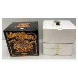 RARE Vintage ENESCO Midway Majesty "King Of Beasts" Lion, Light Up Carousel Music Box (NEW IN BOX)