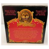 RARE Vintage ENESCO Midway Majesty "King Of Beasts" Lion, Light Up Carousel Music Box (NEW IN BOX)
