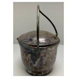 Mid-Century POOLE Brand Silverplated Ice Bucket 9" x 11 1/2"