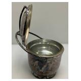 Mid-Century POOLE Brand Silverplated Ice Bucket 9" x 11 1/2"
