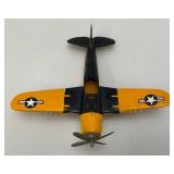 Vintage Hubley Kiddie Toy Airplane With Foilding Wings 10" x 11 1/2" (Very Nice Condition)