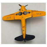 Vintage Hubley Kiddie Toy Airplane With Foilding Wings 10" x 11 1/2" (Very Nice Condition)