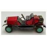 Vintage tin Litho Toy Vehicles Including Greyhound Bus, Lipor Safty Patrol And More