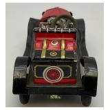 Vintage tin Litho Toy Vehicles Including Greyhound Bus, Lipor Safty Patrol And More