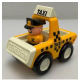 Misc. Vintage Toy Vehicles Including Diecast, Tin Litho Pull Lever Driven And Tonka Taxi