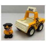 Misc. Vintage Toy Vehicles Including Diecast, Tin Litho Pull Lever Driven And Tonka Taxi