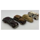 Vintage Auburn Rubber Toy Cars And More Biggest Is 4 3/4"