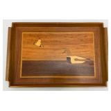 Misc. Pottery Items & Teakwood Serving Tray