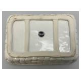 Misc. Pottery Items & Teakwood Serving Tray