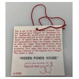 Vintage Department 56 The Original Snow Village "Hidden Ponds House" In Original Box