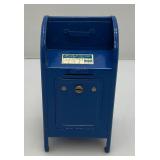 Vintage U.S. Metal Mail Box Bank 3 5/8" x 3 3/4" x 7 3/8" (No Key)