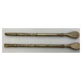 Vintage Austria Argentina Stamped Tea Sippers 8"