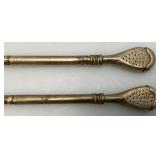 Vintage Austria Argentina Stamped Tea Sippers 8"