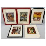 Misc. Framed Circus Prints & More 12 3/4" x 16 3/4"