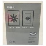 IKEA Brand 12 3/4" x 16 3/4" Black And One Silver Picture Frames (Factory Sealed)