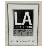 LA Collection Arrowhead Series 11" x 14" Bronze Picture Frames Matted To 8" x 10" (Factory Sealed)