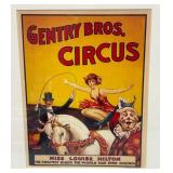 Misc. Framed Circus Prints & More 12 3/4" x 16 3/4"