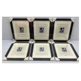 LA Collection Cambria Series 11" x 14" Black Picture Frames Matted To 8" x 10" (Factory Sealed)