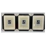 LA Collection Cambria Series 11" x 14" Black Picture Frames Matted To 8" x 10" (Factory Sealed)