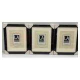 LA Collection Cambria Series 11" x 14" Black Picture Frames Matted To 8" x 10" (Factory Sealed)