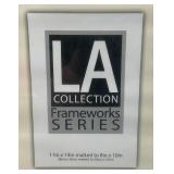 LA Collection Cambria Series 11" x 14" Black Picture Frames Matted To 8" x 10" (Factory Sealed)