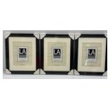 LA Collection Cambria Series 11" x 14" Black Picture Frames Matted To 8" x 10" (Factory Sealed)