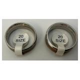 Misc. Mens Rings Size 10 & 20 New Some With Tags