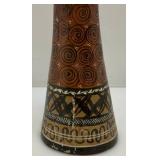 Group Of RARE Vintage Hecho Mexico Pottery Candle Holders 12"