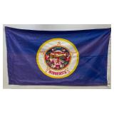 Two 3" x 5" Nylon Flags 1= Minnesota Flag (Faded) 1= Weed Flag (Has Hole) Pink Flamingo
