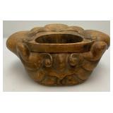 Misc. Vintage Oriental Collectibles Including Laquered Egg Trinket Dish, Wooden Buddha And More