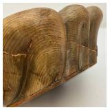 Misc. Vintage Oriental Collectibles Including Laquered Egg Trinket Dish, Wooden Buddha And More