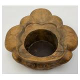Misc. Vintage Oriental Collectibles Including Laquered Egg Trinket Dish, Wooden Buddha And More
