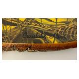 Misc. Vintage Wooden Items including Glass Candy/Cookie Jar And More