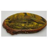 Misc. Vintage Wooden Items including Glass Candy/Cookie Jar And More