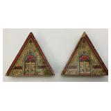 Antique REEDS New Cathedral Lithograph Building Blocks
