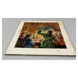James Otis Burnley 8" x 10" Original Illustration Of Pirates On Illustration Board Overall 10" x 12"