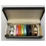 GOSSIP Brand Womens Watch With Changeable Bands In Original Box (NEW OLD STOCK)