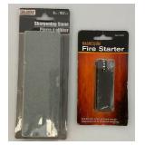 Misc. Collectible Knives, Sharpening Stones Including Razor Blade Sharpener And More