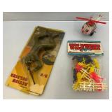 Misc. Vintage Toys Including Batttery Operated Crawling Soldier And More