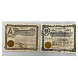 1902 Gold & Silver Mining Company Stock Certificates And More